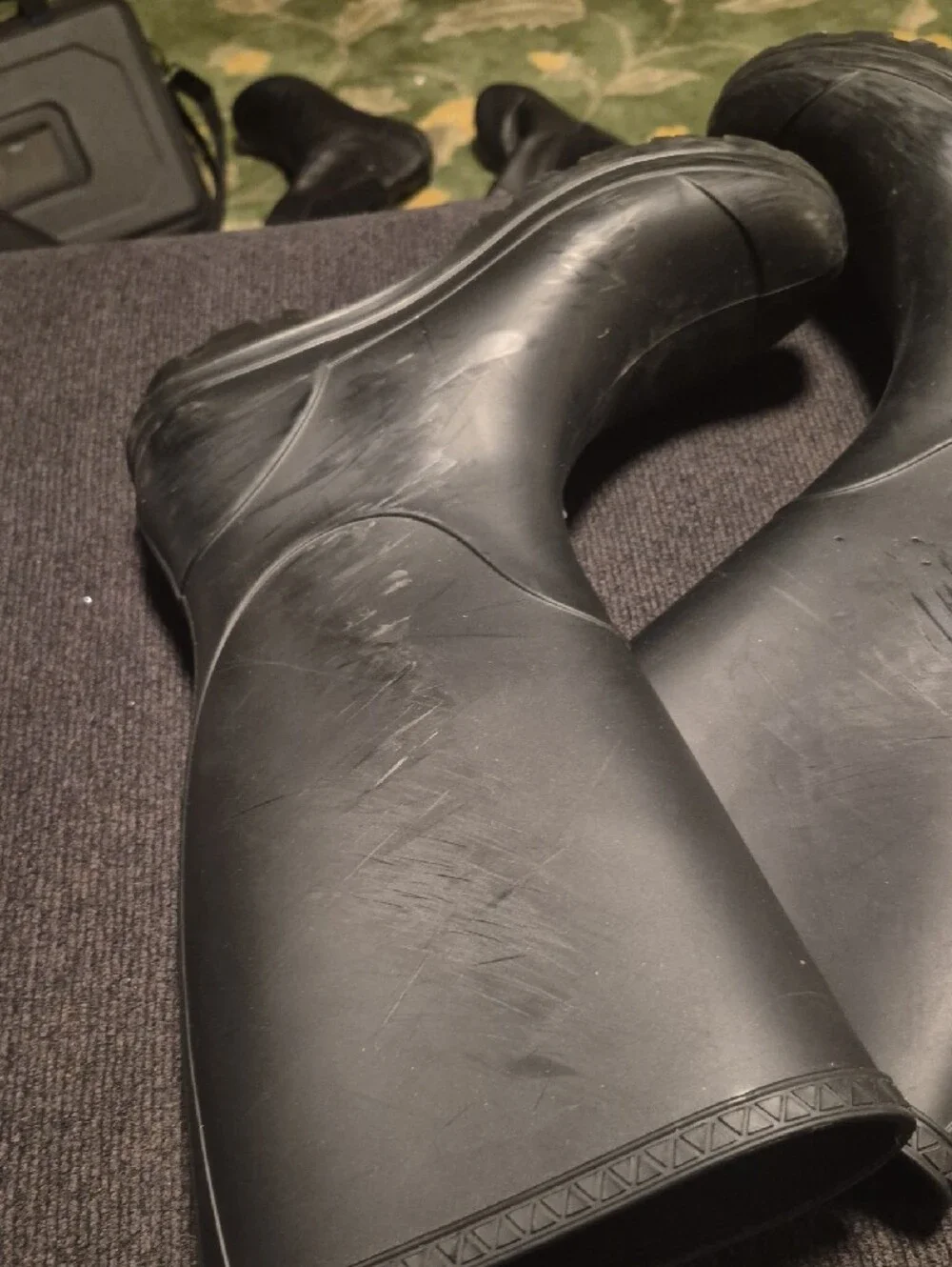 UGG Men's Black Tall Rubber Rain Boots